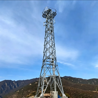 Tour de surveillance à haute sécurité, sur mesure, en acier galvanisé Q235B de 40 m, à 4 pieds, pour la surveillance des patrouilles de frontière