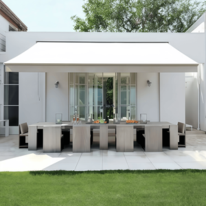 Auvent rétractable motorisé imperméable <span class=keywords><strong>pour</strong></span> terrasse extérieure, cassette intégrale en tissu, auvents électriques de haute qualité avec <span class=keywords><strong>kit</strong></span> d'<span class=keywords><strong>éclairage</strong></span> <span class=keywords><strong>LED</strong></span> - Product Image 4