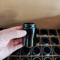 Fabricant de pots en verre violet UV naturel de 100 ml, 150 ml, 250 ml, 500 ml, à large ouverture, pour le stockage de fleurs séchées, d'herbes et d'aliments, avec couvercles