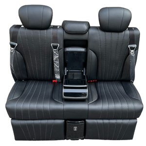 Fourgon de luxe pour Mercedes-Benz Classe V W447 Vito Alphard avec sièges réglables verticalement, tables pliantes et un canapé-lit arrière. - Product Image 1