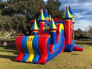 Castillo de salto seco y húmedo inflable, <span class=keywords><strong>cama</strong></span> de salto, tobogán para niños, gorila inflable, deslizamiento y tobogán de doble carril para niños y adultos - Product Image 3