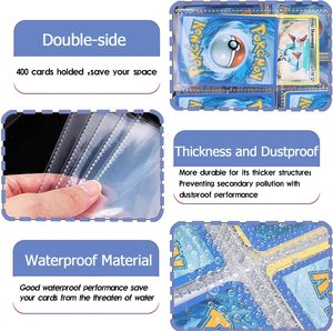 สมุดใส่การ์ด Amanda Boxes Binder เหมาะสำหรับการ์ดเกมโปเกมอน สามารถใส่การ์ดได้สูงสุด 400 ใบต่อหน้า <span class=keywords><strong>50</strong></span> หน้า รุ่นใหญ่ 4 ช่อง - Product Image 5