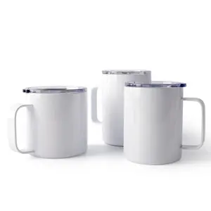 12/14/16oz Stainless Steel Double Wall Vacuum Sublimation Coffee Mug for Travel