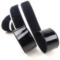 Bande Velcro autocollante résistante à la chaleur, bande adhésive forte pour rideaux, bande Velcro en nylon, tissus adhésifs Velcro
