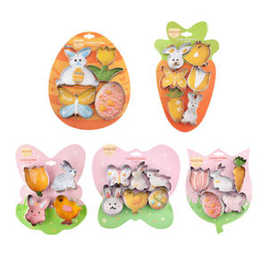 Strumenti speciali di cottura per <span class=keywords><strong>biscotti</strong></span> in acciaio inossidabile di <span class=keywords><strong>pasqua</strong></span> in 6 pezzi per il taglio e la stampa precisi dei <span class=keywords><strong>biscotti</strong></span> - Product Image 6