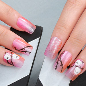 Tiras de Gel Personalizadas para Uñas, Pegatinas y Calcomanías de Arte de Uñas 2D <span class=keywords><strong>con</strong></span> Temática de Halloween, Suministros de <span class=keywords><strong>Manicura</strong></span> para Fiestas y Festivales a Prueba de Agua - Product Image 5