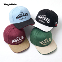 Casquette de baseball pour homme en daim avec broderie 3D personnalisée de haute qualité, visière incurvée, 5 panneaux, structure en A, style sport, Gorras, Snapback