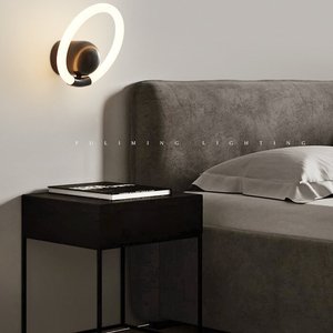 Lámpara de Pared de Latón Iluminada de 360° con Diseño Geométrico Creativo, con Tubo de Luz LED Acrílico para Sala de Estar, Dormitorio, Mesita de Noche - Product Image 2