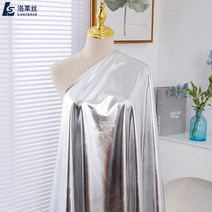Custom Gold Metallic Fabric - Shimmering Dress Materials