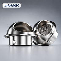 Grille d'aération à persiennes en acier inoxydable de qualité 304 pour la ventilation de la maison