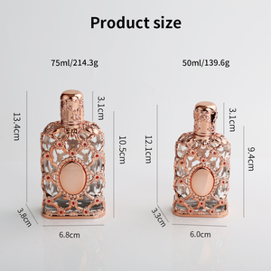 ขวดสเปรย์ใสแบบพิเศษของเอริก ดูไบ ตะวันออกกลาง ขวดน้ำหอมแก้ว 50 มล. 75 มล. - Product Image 2
