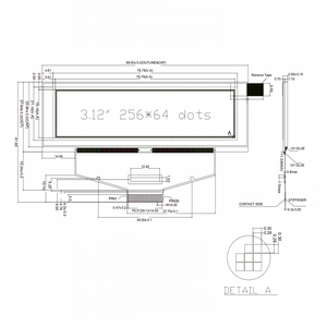 Module OLED industriel 3.12 "256x64 points, angle de vision de 160 °, faible puissance - Product Image 4