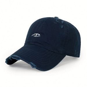 Casquette de baseball vintage en gros pour hommes, casquettes vieillies, casquettes de papa non structurées à 6 panneaux, casquette de baseball avec logo - Product Image 4