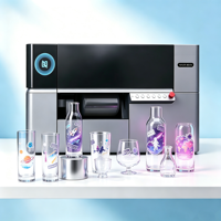 Nouvelle imprimante jet d'encre UV rotative automatique 3D 360° pour verre, bouteille, gobelet, tasse, pot, machine d'impression personnalisée