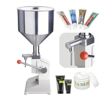 A03 5-50Ml Handleiding Roestvrij Vloeibare Fles Vulmachine Voor Crème Shampoo Cosmetische