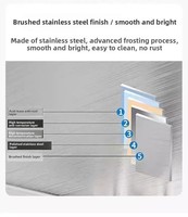 Meja Persiapan Makanan Heavy Duty dari Stainless Steel dengan Rak Penyimpanan