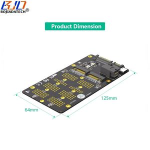 بطاقة محول SAS Mini + SATA بقدرة 15PIN إلى <span class=keywords><strong>M</strong></span>.2 NGFF-<span class=keywords><strong>M</strong></span> NVMe & B-Key SATA-Bus - Product Image 2