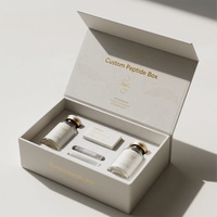Boîtes rigides personnalisées pour coffret cadeau de collagène et peptides haut de gamme, recyclables, avec impression à chaud et usage médical