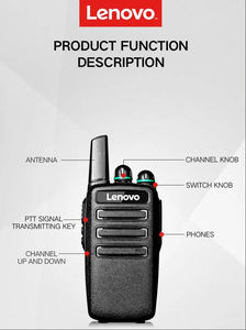 Mini 2w Free-license 3-5km Low Price Walkie Talkie PMR446MHz <span class=keywords><strong>Radio</strong></span> Lenovo - Product Image 4