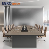 EGROspace Mobilier sur mesure haut de gamme en placage de bois, table de formation et de conférence de luxe pour bureau