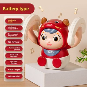 Juguete eléctrico de plástico duradero para entrenamiento de bebés, <span class=keywords><strong>Robot</strong></span> de Educación Temprana de dragón rodante para práctica de cabeza, regalo para aprender a gatear - Product Image 2