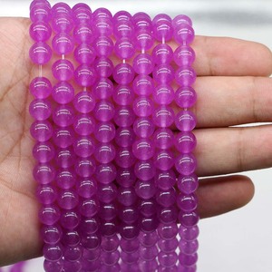 Cuentas de amatista natural de 8 mm, cuentas redondas sueltas para hacer pulseras, joyería de cristal, bricolaje - Product Image 3
