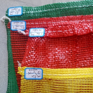 Bolsas de Malla para Verduras, Bolsas de Red Naranja de Material PP con Cordón, Bolsas Raschel - Product Image 4