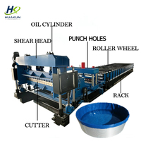 Máquina Automática de Conformación de Rollos para Paneles de Acero Galvanizado Corrugado para Tanques de Agua y Silos de Grano con Motor de Engranajes y Bomba