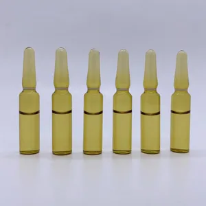 1ml 2ml 5ml 10ml 20ml şeffaf boş cam ampuller ISO tipi D ilaç kapalı amber temizle boş cam ampuller