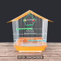 Cage à oiseaux extérieure à motif solide moderne volière en fer avec fermeture à glissière pour élevage de perroquets plateau en plastique de type palette