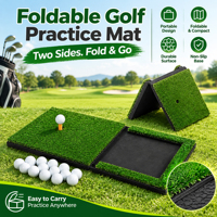 Tapis de frappe de golf pliable en EVA 37,5 x 53,5 cm pour séances d'entraînement en intérieur – Vente en gros par cartons pour agents