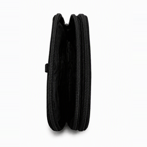 Elegante Estuche Cosmético de Gran Capacidad de Poliéster con Doble Cremallera, Organizador de Artículos de Aseo Portátil para Viajes, Producto Reciclable para Artículos de Belleza - Product Image 4