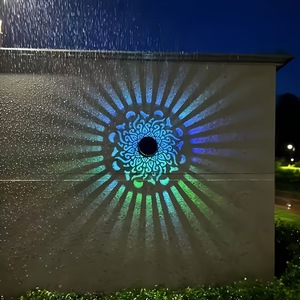 Lampe murale solaire LED <span class=keywords><strong>Datura</strong></span> Tournesol en promotion, étanche IP65, en métal, pour éclairage paysager décoratif extérieur de jardin - Product Image 4