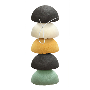 Hot Hàn Quốc Konjac miếng bọt biển tre Than tự nhiên cơ thể miếng bọt biển cho chăm sóc da mặt bóng loại tắm miếng bọt biển làm lưới sợi Net hoa - Product Image 4