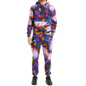 เสื้อสวมหัวแขนยาวทรงหลวมมีฮู้ดสำหรับผู้ชายใส่ฤดูใบไม้ร่วงฤดูหนาวผ้าฟลีซลำลองมีฮู้ดสีทึบดีไซน์แบบซับลิเมชันเสื้อผ้าแนวสตรีท - Product Image 5