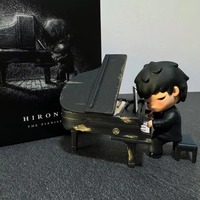Figurine de collection Hirono Pianist en PVC, ornement de collection pour bureau. Chaque boîte contient 1 ensemble de figurines complètes.