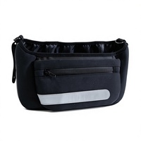 Sac de rangement pliable en polyester pour poussette avec caractéristiques de sécurité, utilisation extérieure, poche zippée amovible de haute qualité, pour salle de bain