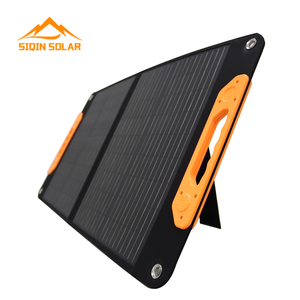 Bolsas plegables solares portátiles de 60W para cargador de computadora portátil Panel <span class=keywords><strong>solar</strong></span> plegable para acampar al aire libre - Product Image 4