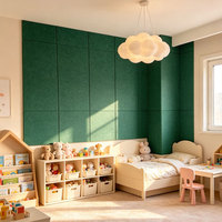 Matériau d'insonorisation moderne ignifuge écologique en fibre de polyester 100% hautement efficace pour l'absorption acoustique des hôtels et des écoles