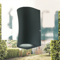 Lámpara de Pared LED Cuadrada Minimalista para Exteriores, de Una Sola Cabeza, Pequeña, Impermeable, para Patio, Base de Aluminio, Clasificación IP 65, Forma de Cilindro