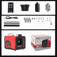 Pemanas diesel udara berkemah, tenda karavan luar ruangan 5kW 12V