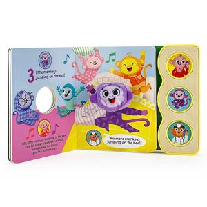 Five Little Monkeys Finger Puppet Sound Book para bebés y niños pequeños Early Bird Song Books - Product Image 4