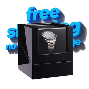 Boîte de <span class=keywords><strong>Remontoir</strong></span> de <span class=keywords><strong>Montre</strong></span> Orbital en MDF Noir de Luxe, Boîte de <span class=keywords><strong>Remontoir</strong></span> en Bois, Livraison Gratuite, Meilleur Cadeau - Product Image 1