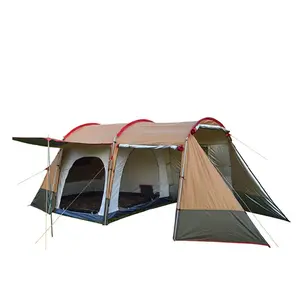 厂家直销两居室家庭帐篷户外休闲野营帐篷3-4人沙滩帐篷