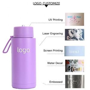 Large Capacity 1000Ml 304 Stainless Steel <b>Thermos</b> Double Wall Sports Water <b>Bottle</b> Vacuum Insulated With Custom Logo - Product Image 4