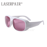 Vente chaude Blanc Cadre Laser Lunettes De Sécurité Diodes De Beauté Médicales 755nm 808nm Épilation Laser Lunettes De Protection