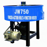 Bétonnière diesel JW750 de 750 L, type panier, à montage vertical, à bouche plate, pour usage en construction
