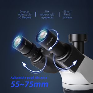 세포 박테리아 미생물 MSD750-T-500W 연구를위한 Murzider 전문 삼안 생물학적 현미경 - Product Image 3