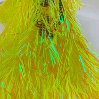 En gros, embellissements en dentelle brodée de luxe, perlée et à paillettes pour robes de mariée et robes de soirée, en maille 100% polyester à séchage rapide