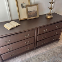 Commode à six tiroirs en bois massif de style rétro français et américain, armoire latérale, armoire de salon, armoire de véranda, armoire de chambre à coucher, armoire de rangement